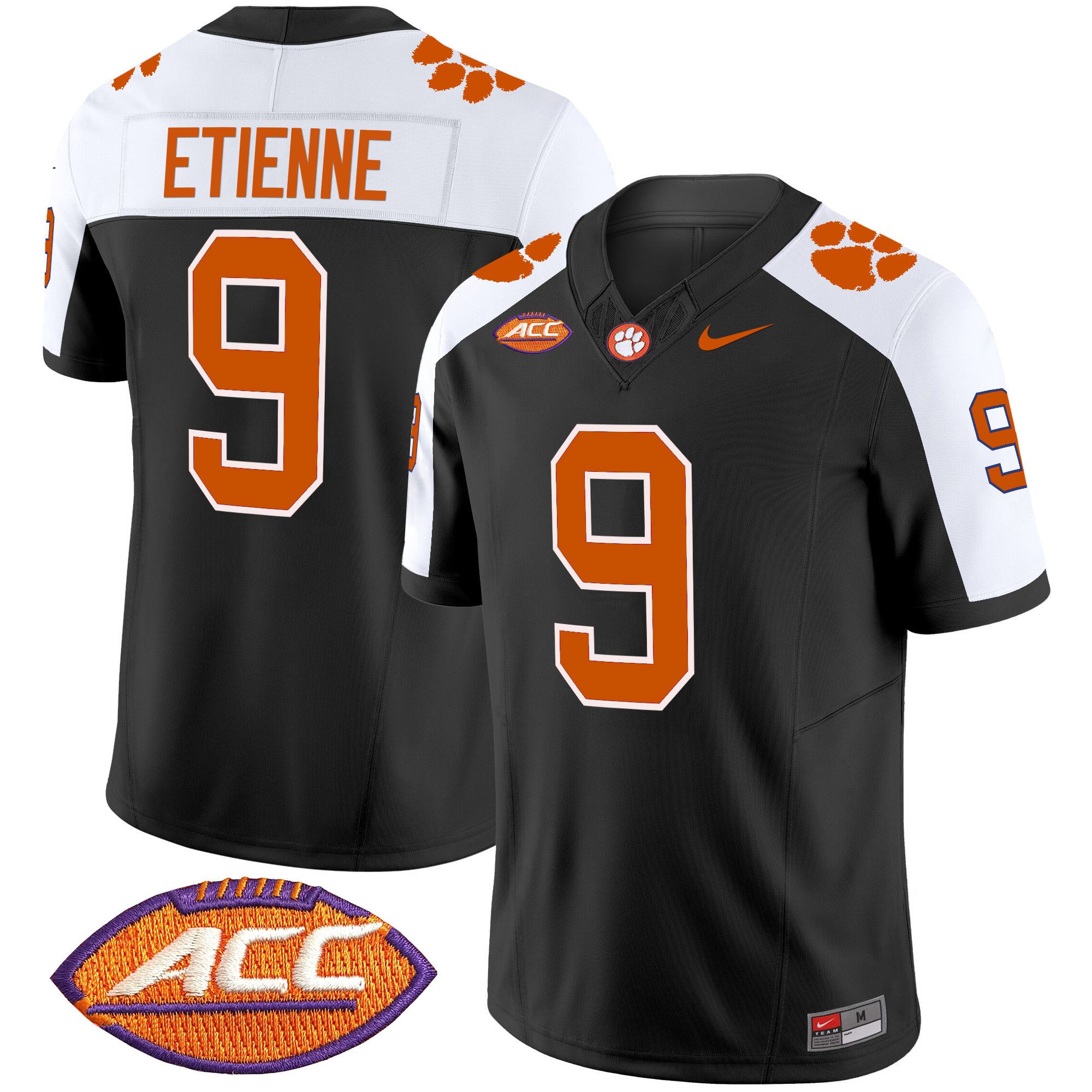 Men Clemson Tigers #9 Etienne Black 2024 Nike Vapor Limited NCAA Jersey